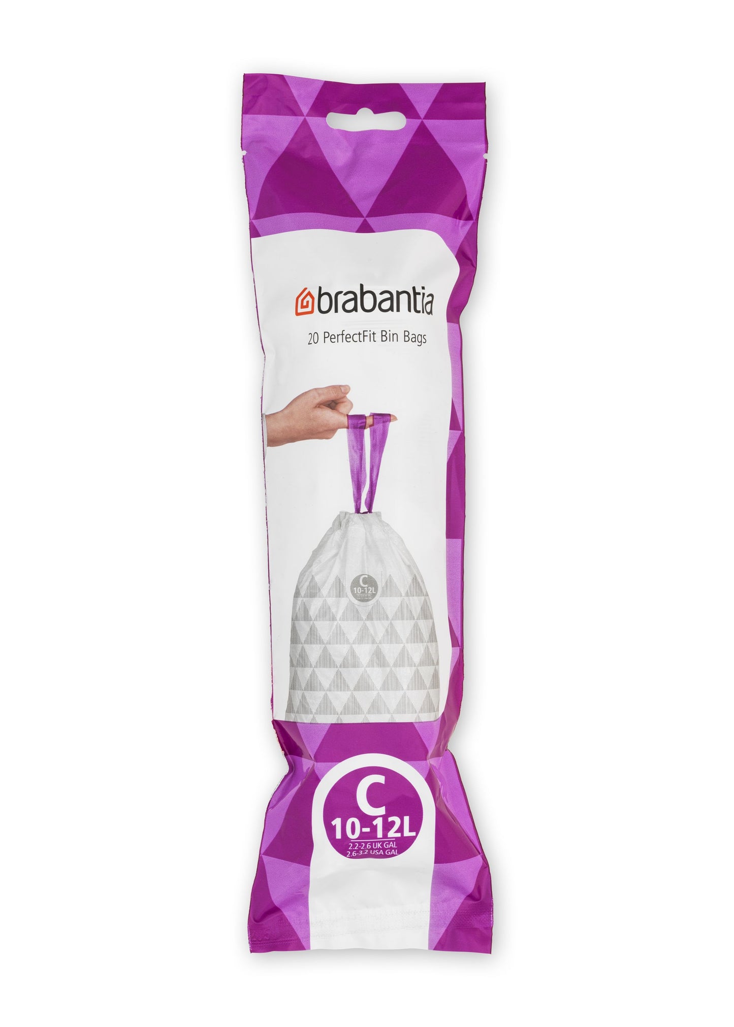 PerfectFit Bin Bags Code C (10-12 litre), Roll with 20 Bags