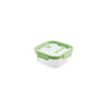 Glass Container Square, 1100 ml - Green