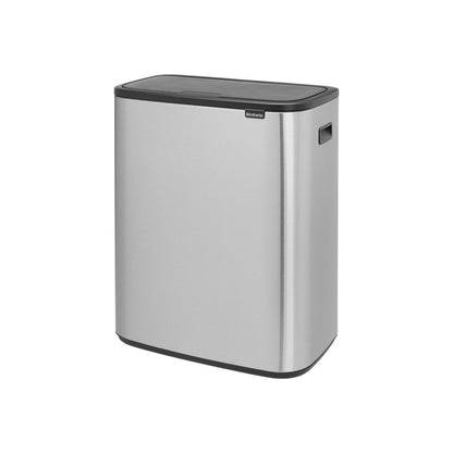 Bo Touch Bin 60 litre - Matt Steel Fingerprint Proof