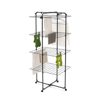HangOn Tower Drying Rack, 30 metres - Matt Black