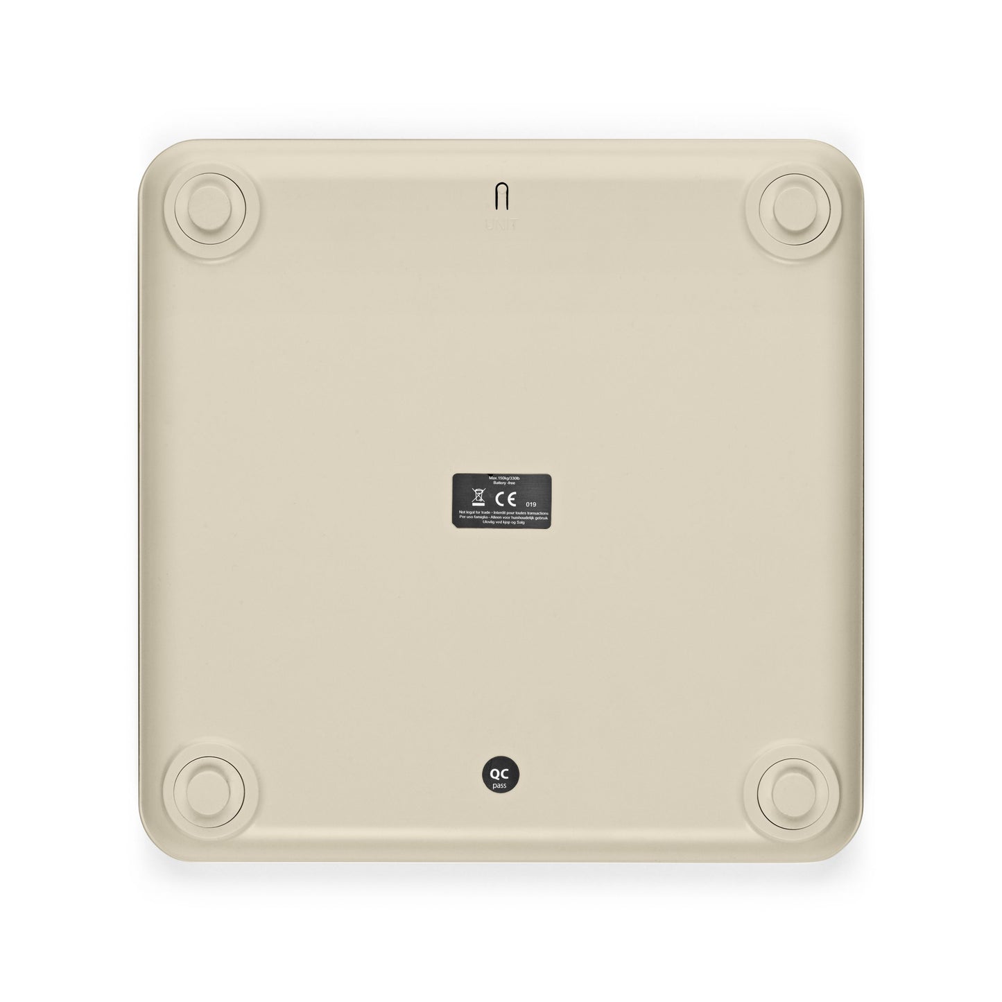 Battery Free Bathroom Scale - Beige