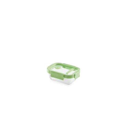 Glass leakproof Container Rect. 370ml