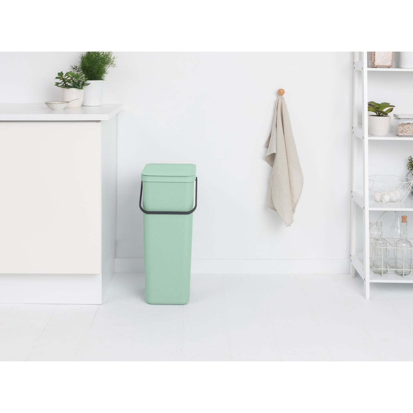 Sort & Go Waste Bin 40 litre - Jade Green