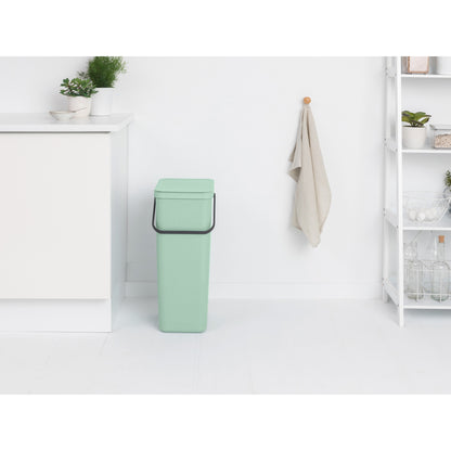 Sort & Go Waste Bin 40 litre - Jade Green