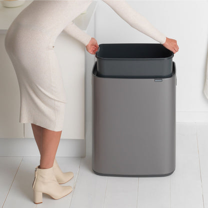 Bo Touch Bin 60 litre - Platinum