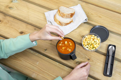 Make & Take Soup Mug, 600ml - Dark Grey