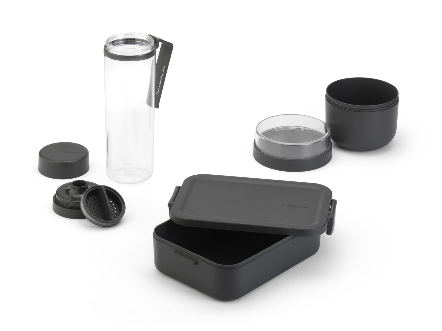 Make & Take Breakfast and Lunch Set, 3 piece - Dark Grey