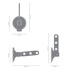 Clothes hook with Suction Cup - Light Grey