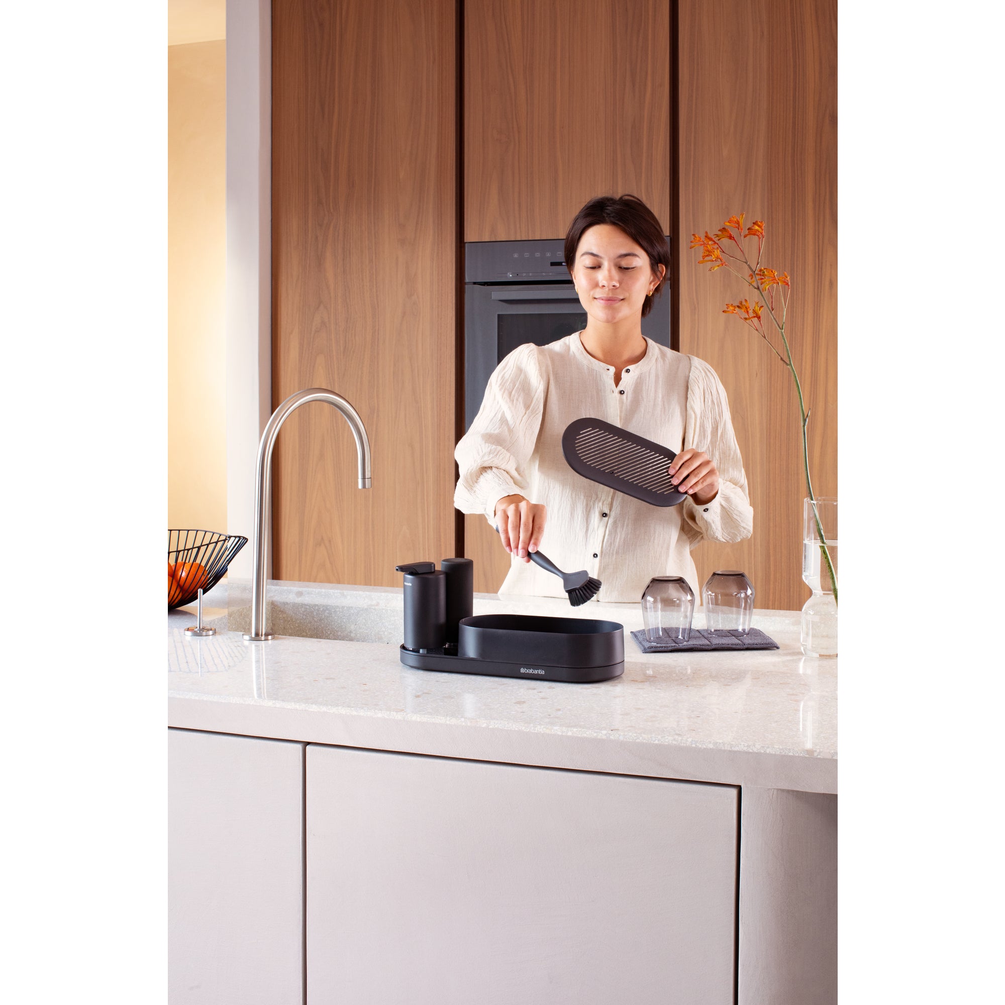 ブラバンシア　Brabantia SinkStyle Organiser グレー SinkStyle Organiser Set of 3 - Mineral Infinite Grey – Brabantia