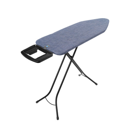 Ironing Board 124x45cm (C) Solid Steam Iron Rest - Denim Blue