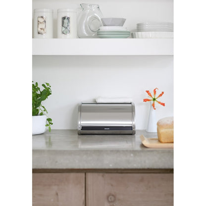 Bread Bin Roll Top Medium - Matt Steel