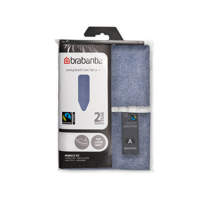Ironing Board Cover (A) 110 x 30 cm, Top Layer - Denim Blue