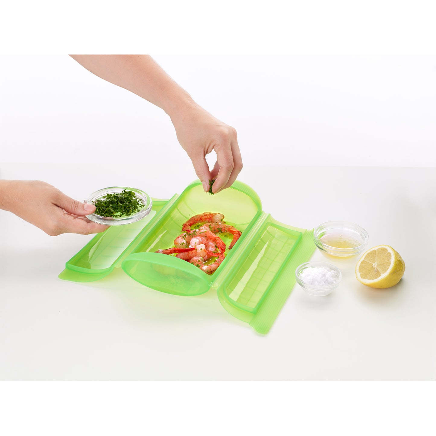 Microwave Steam Cooker 1-2 p. - Green