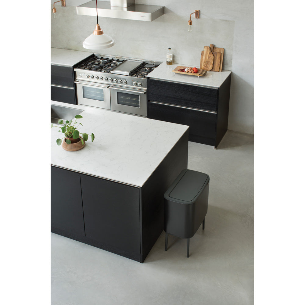 Bo Touch Bin 11 + 23 Litre - Matt Black