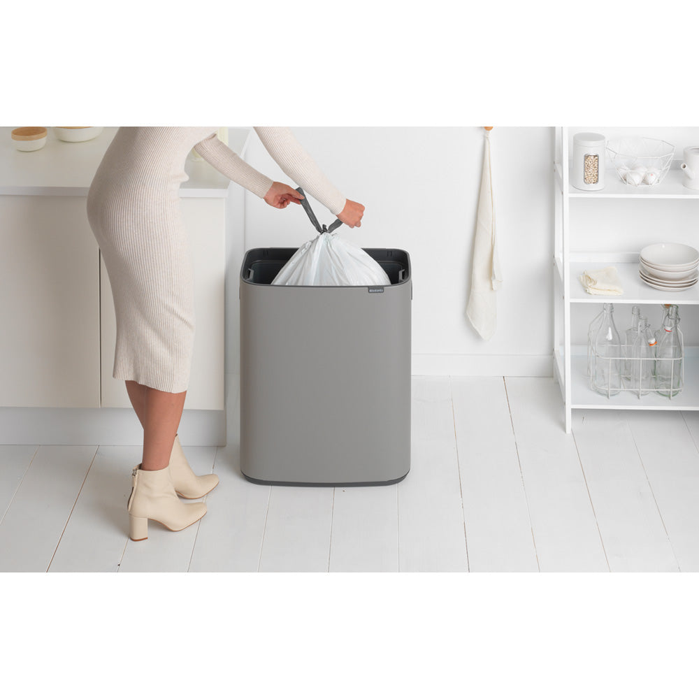 Bo Touch Bin 60 litre - Mineral Concrete Grey
