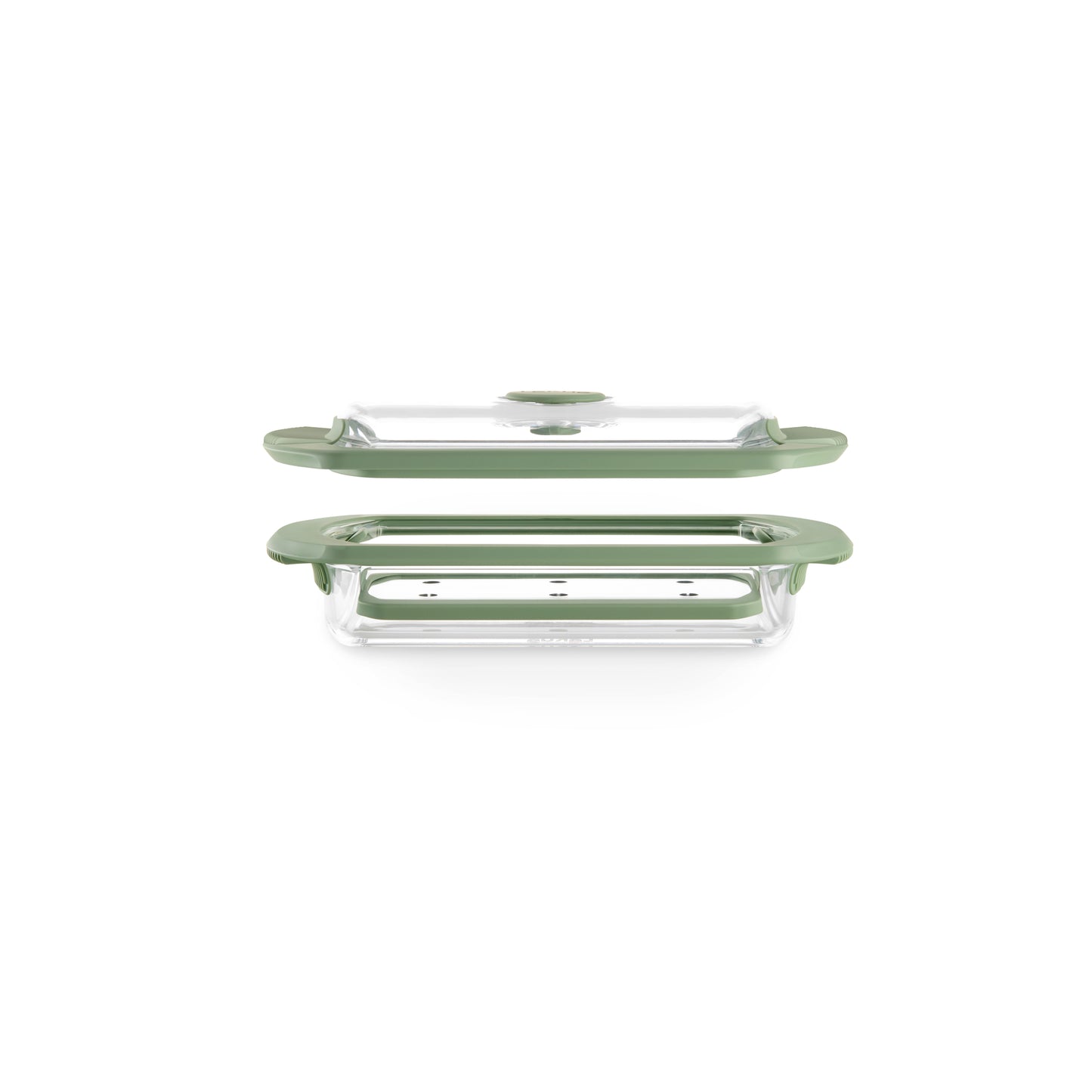 Glass Steam Cooker and Recipe book Set, 2 p, English - Transparent