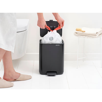 Bo Pedal Bin 7 Litre - Matt Black