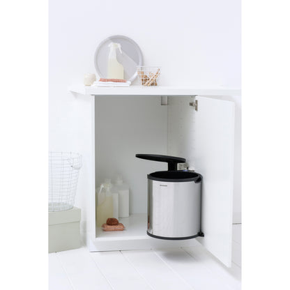 Built-In Bin 15 litre - Brilliant Steel