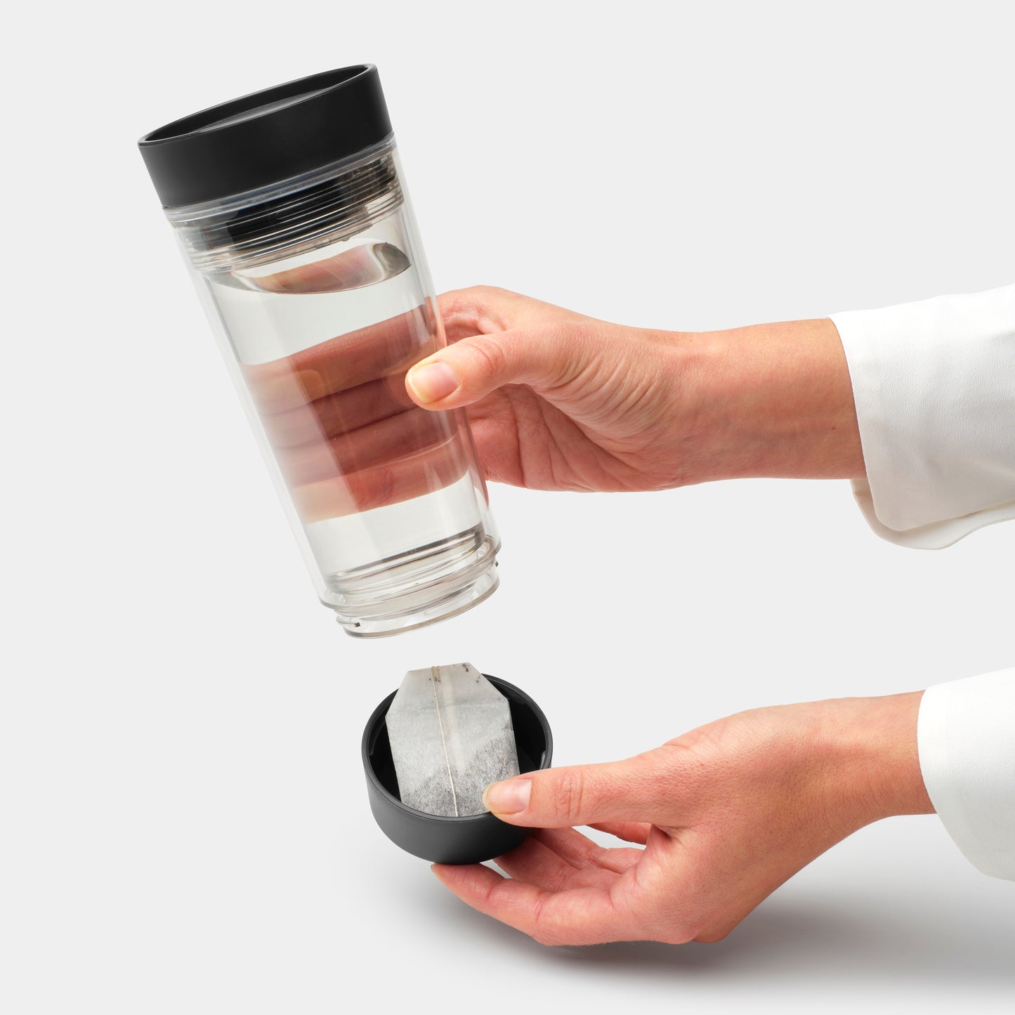 Make & Take Travel Tea Cup, 360ml - Dark Grey