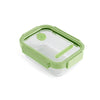 Glass Container Rectangular, 1050 ml - Green