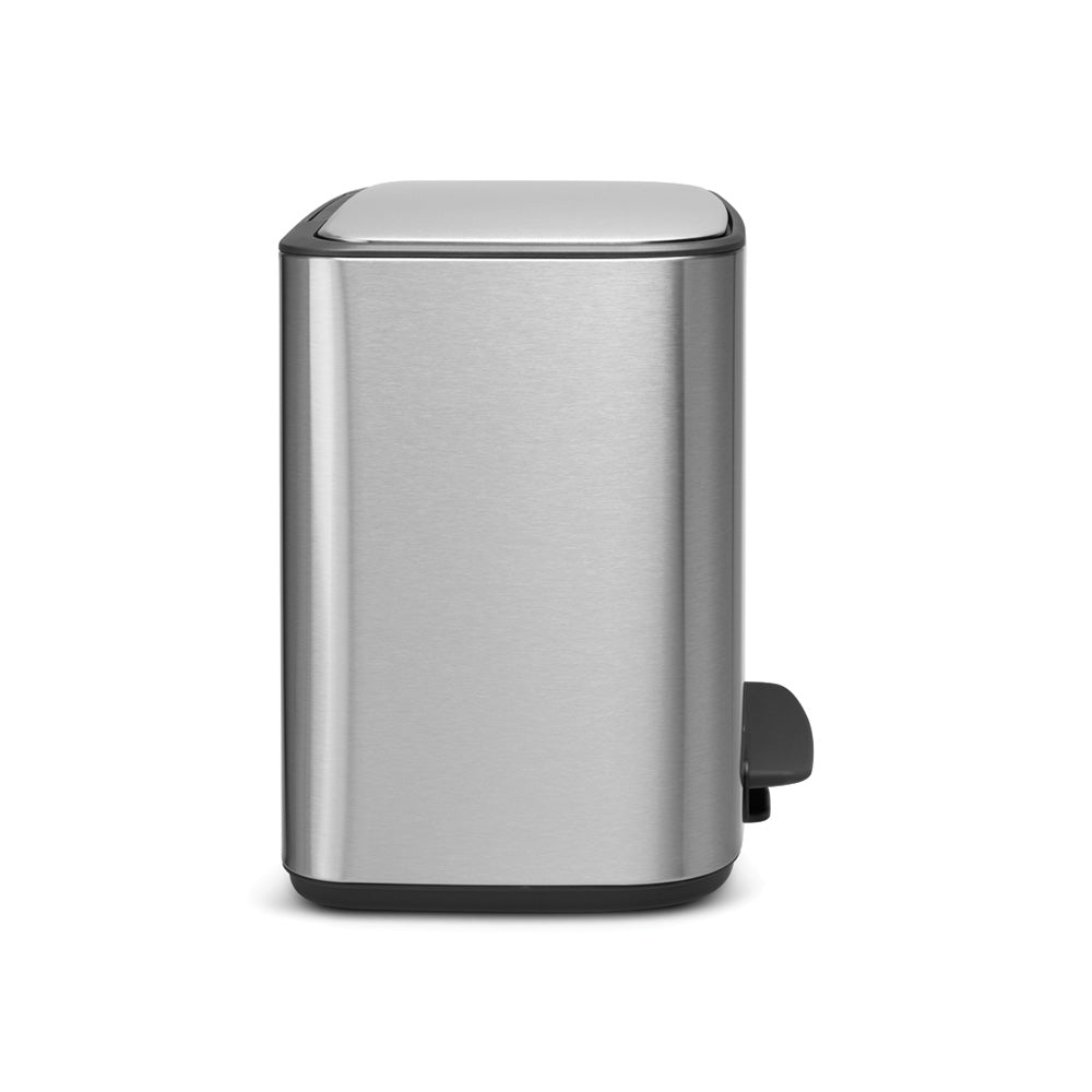 Bo Pedal Bin 11 + 23 Litre - Fingerprint Proof Matt Steel