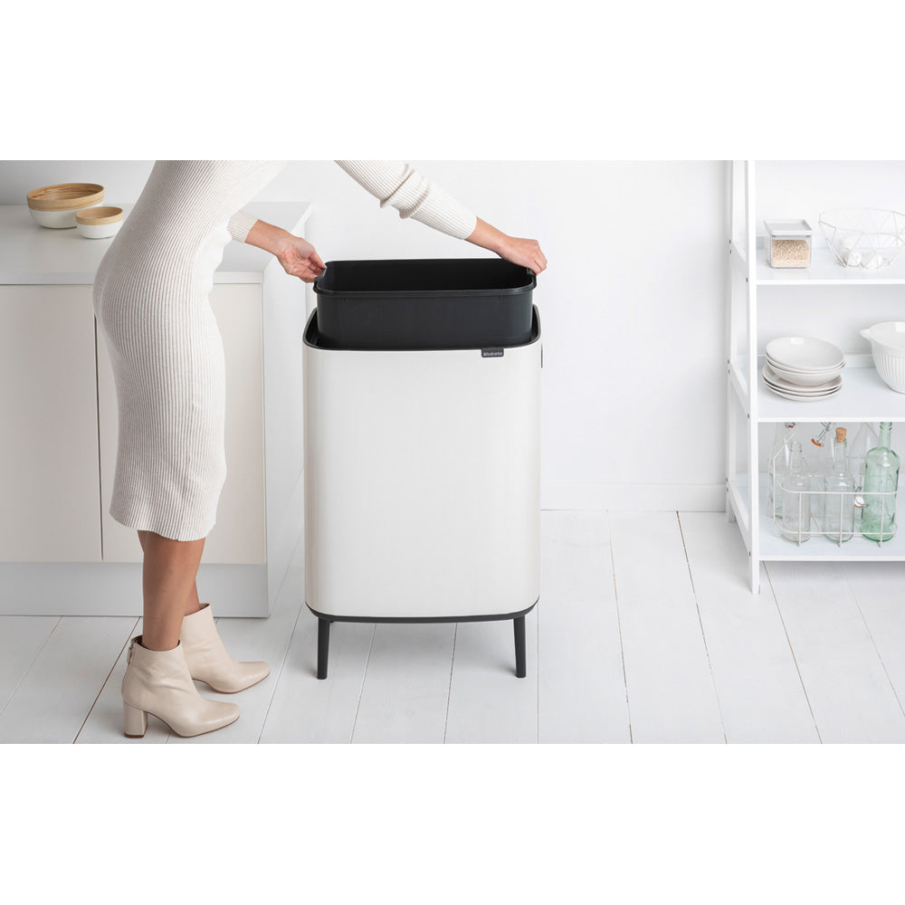 Bo Touch Bin Hi 60 litre - White