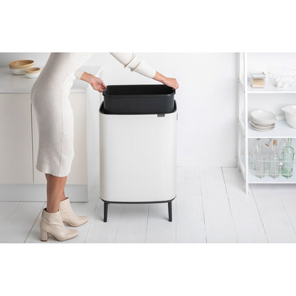 Bo Touch Bin Hi 60 litre - White