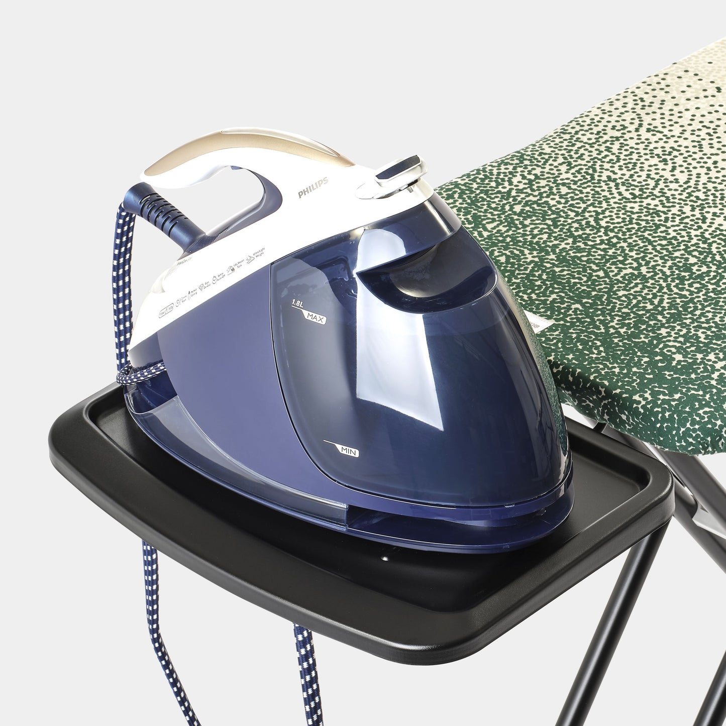 Ironing Board 124x45cm (C) Solid Steam Unit Holder - New Dawn