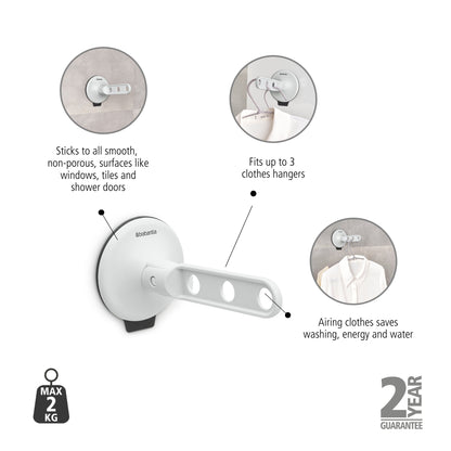 Clothes hook with Suction Cup - Light Grey