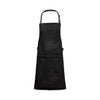 BBQ Style Apron Distressed Denim - Black