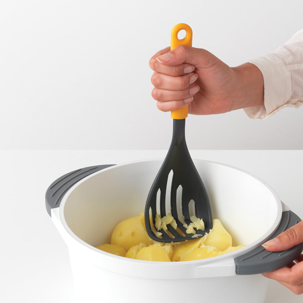 Tasty+ Potato Masher plus Spoon - Honey Yellow