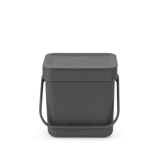 Sort & Go Waste Bin 3 litre - Grey