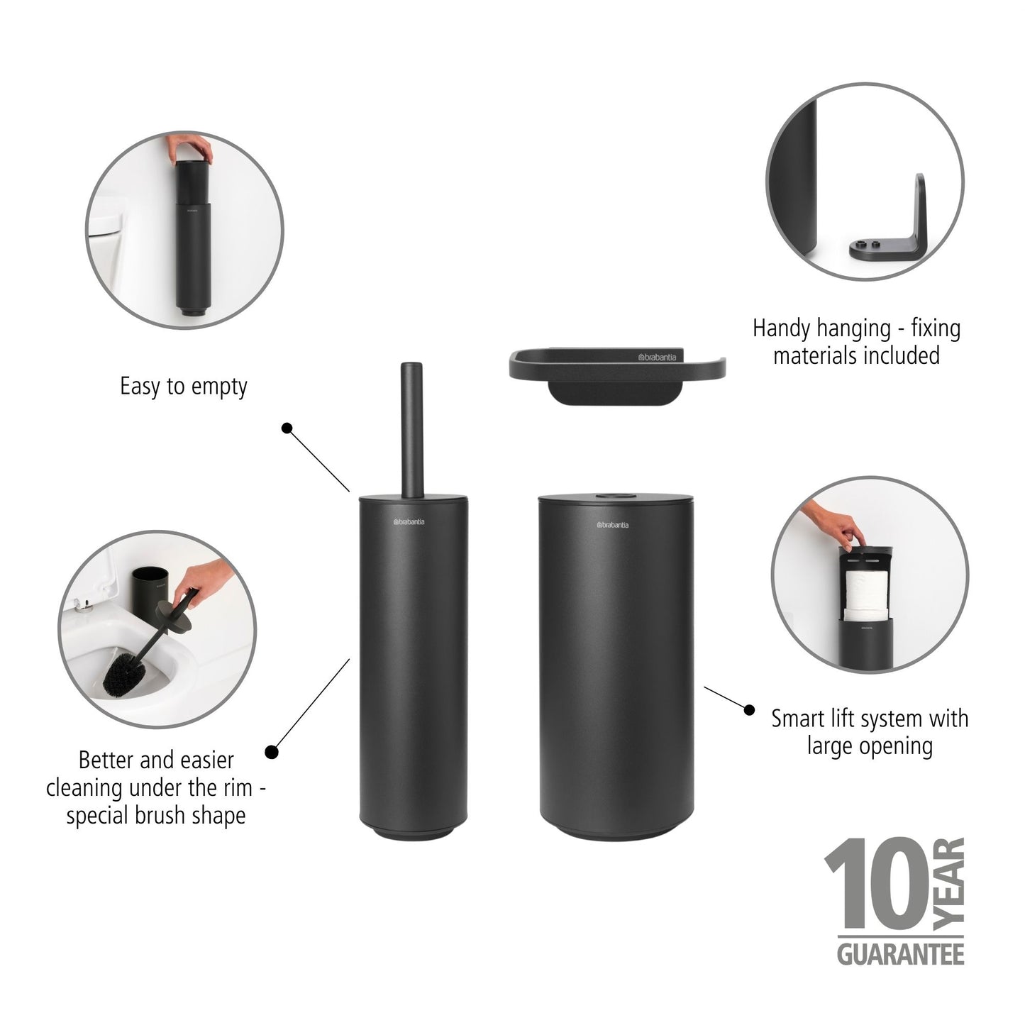 MindSet Toilet Set - Mineral Grey