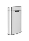 Touch Bin New 40 Litre - Fingerprint Proof Matt Steel
