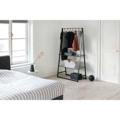 Aluminium Clothes Hanger, Set of 4 - Black