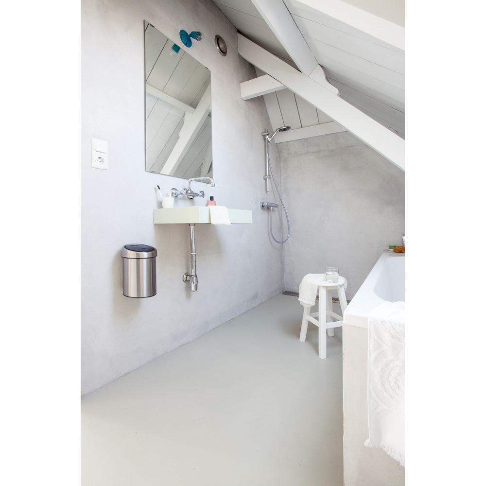 Touch Bin 3 litre - Matt Steel Fingerprint Proof