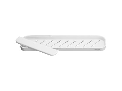 MindSet Shower Shelf with Squeegee - White