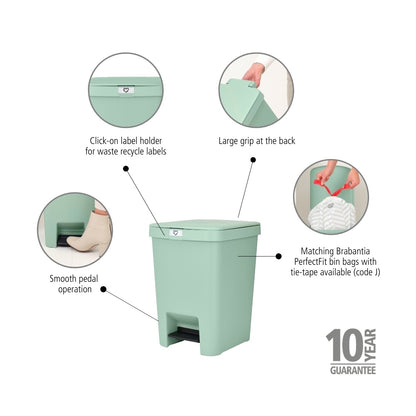 StepUp Pedal Bin 25 litre - Jade Green