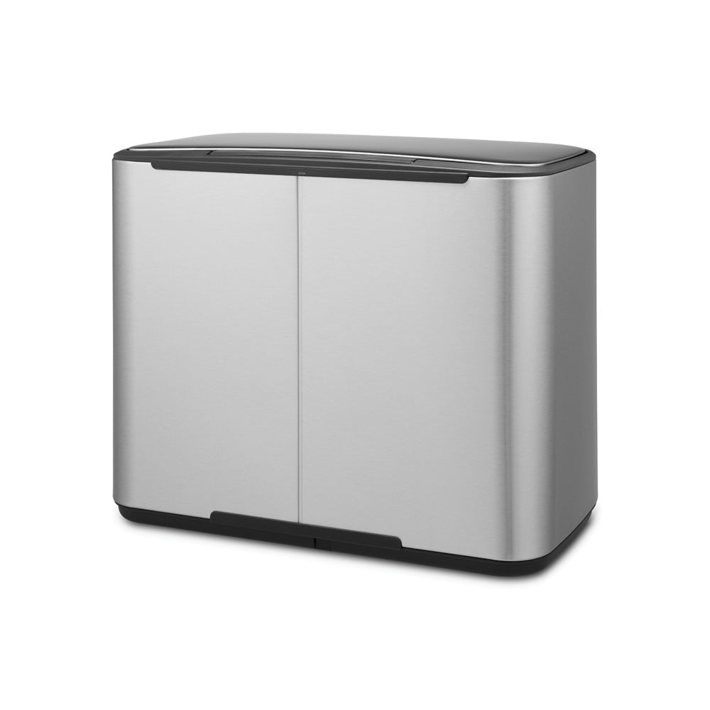 Bo Pedal Bin 11 + 23 Litre - Fingerprint Proof Matt Steel