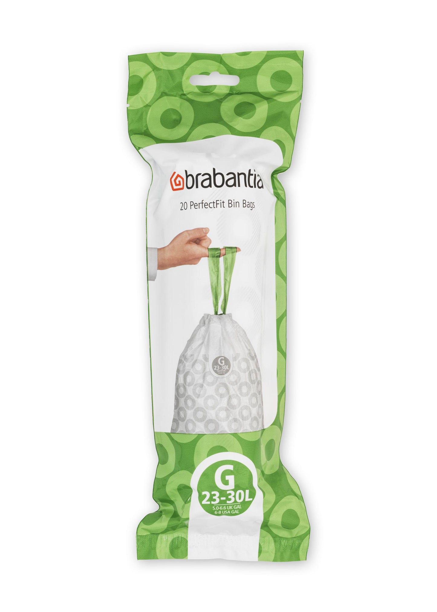 PerfectFit Bin Bags Code G (23-30 litre), Roll with 20 Bags