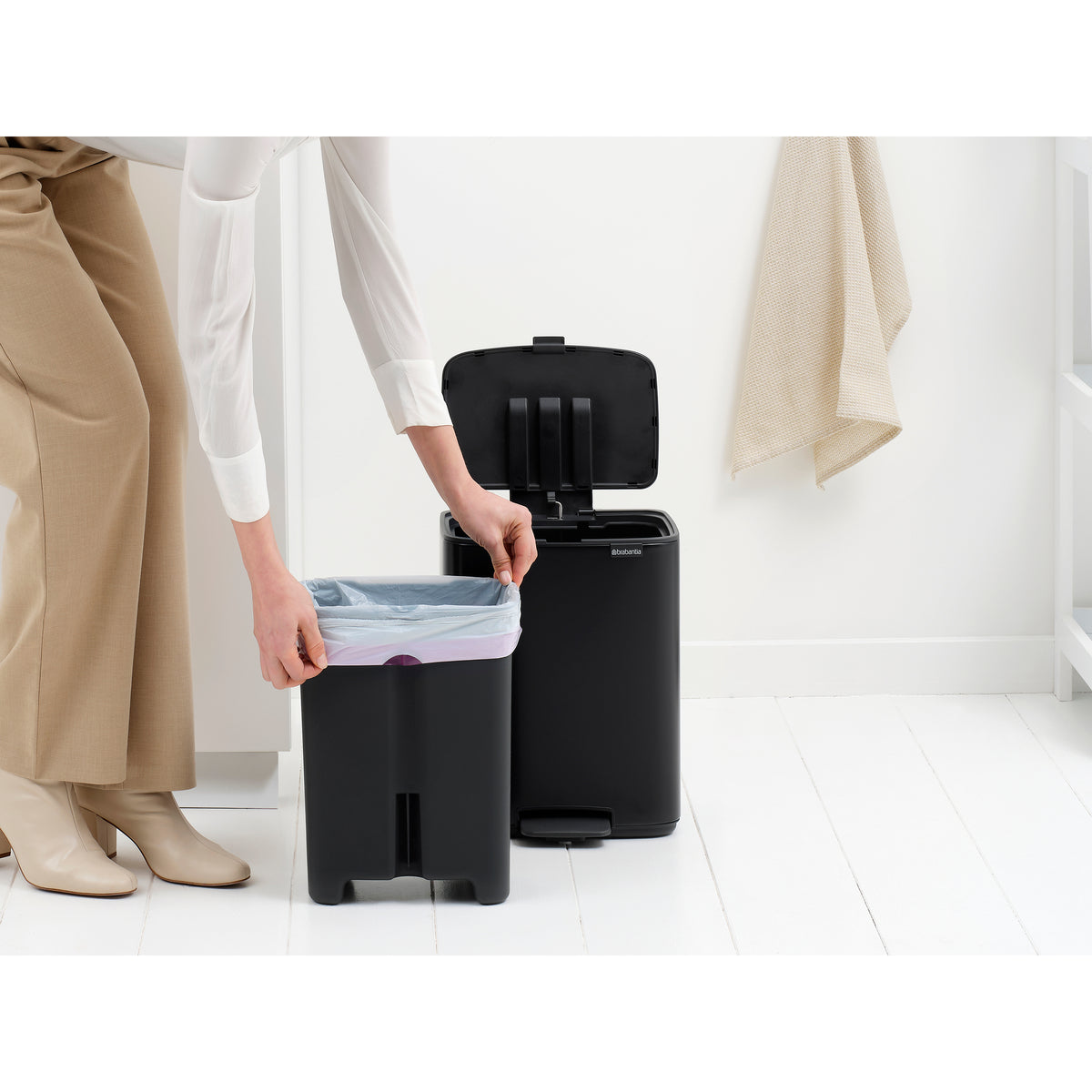 Bo Pedal Bin 12L - Matt Black