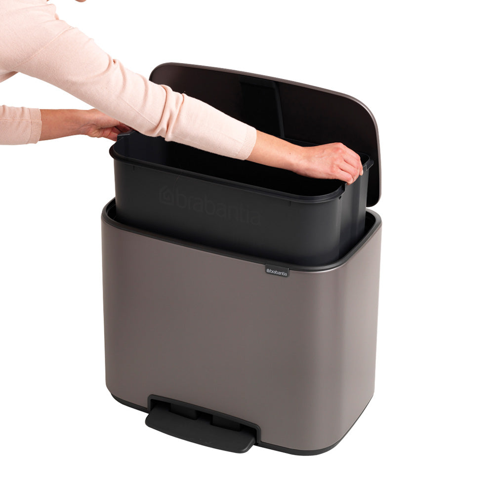 Bo Pedal Bin 36 litre - Platinum