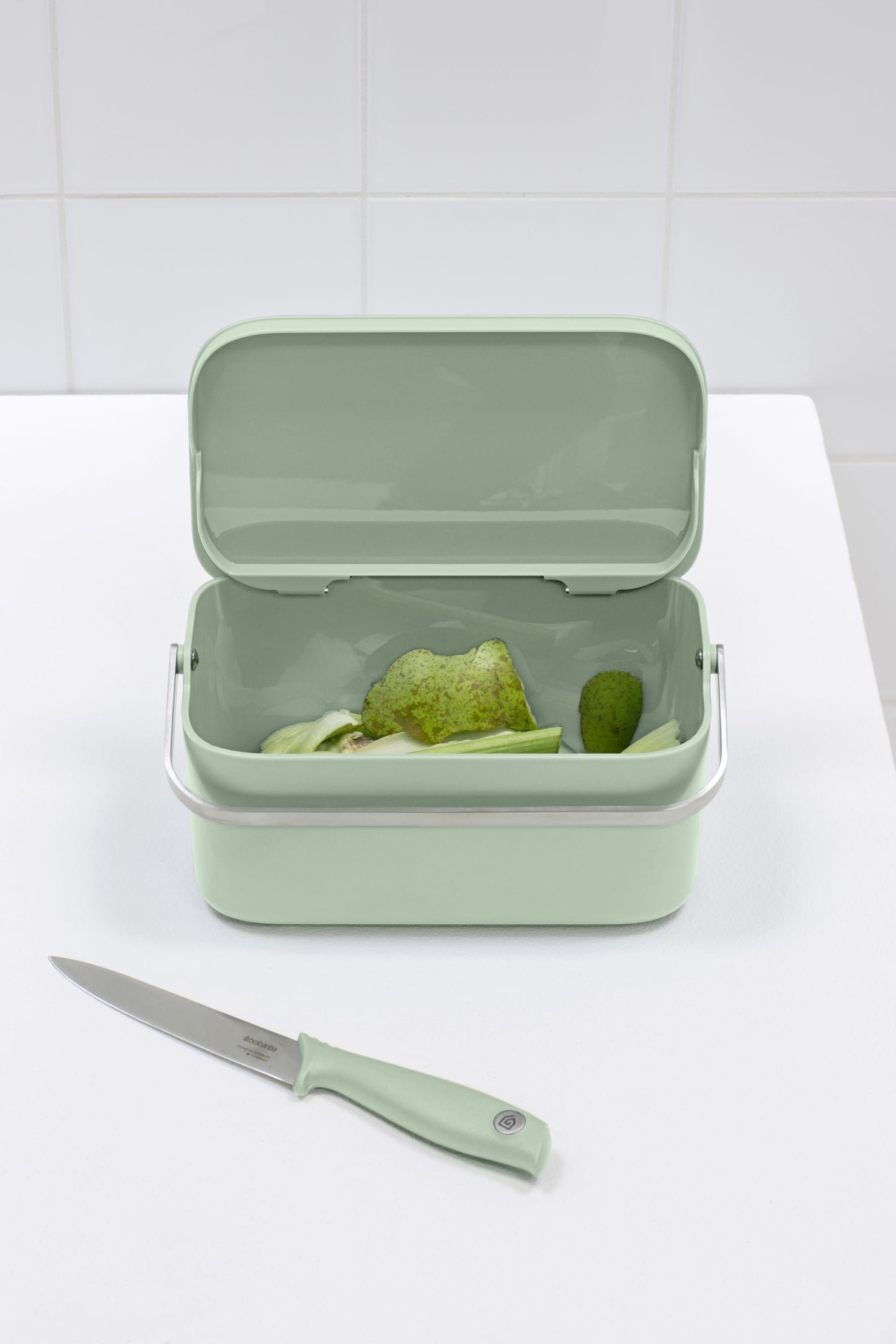 Food Waste Caddy - Jade Green