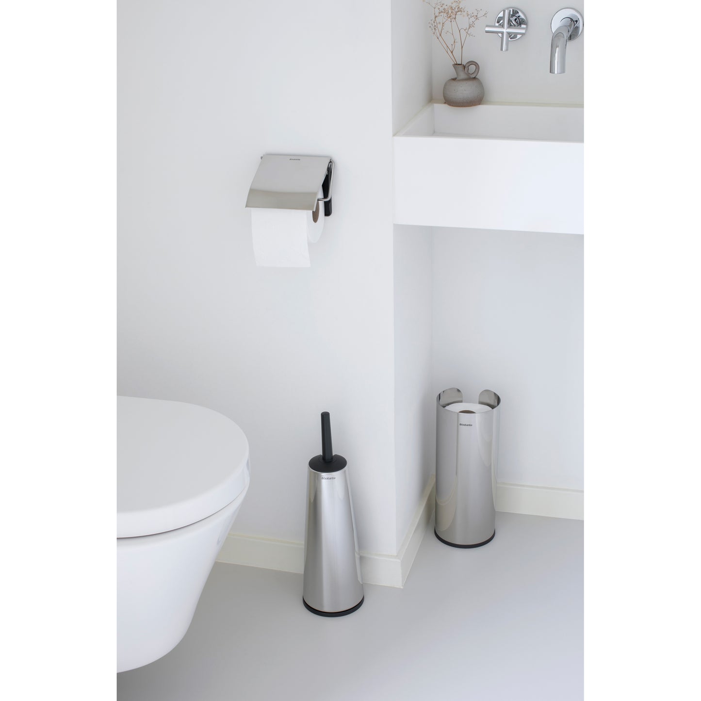 Toilet Roll Holder - Brilliant Steel