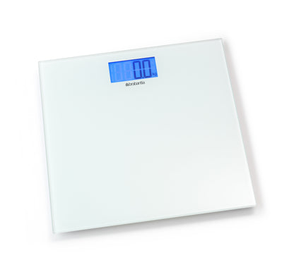 Digital Bathroom Scales, Battery Powered - White
