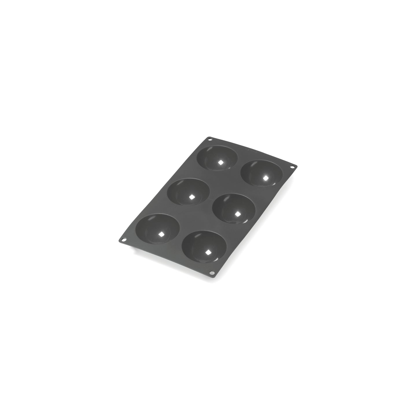 Silicone Semi-Sphere Mould, 6 Hole - Black