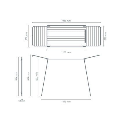 HangOn Drying Rack Too, 22 metres - White