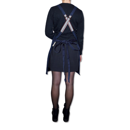 Suspender Apron Canvas - Dark Blue