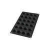 Silicone Semi-Sphere Mould, 24 Hole - Black
