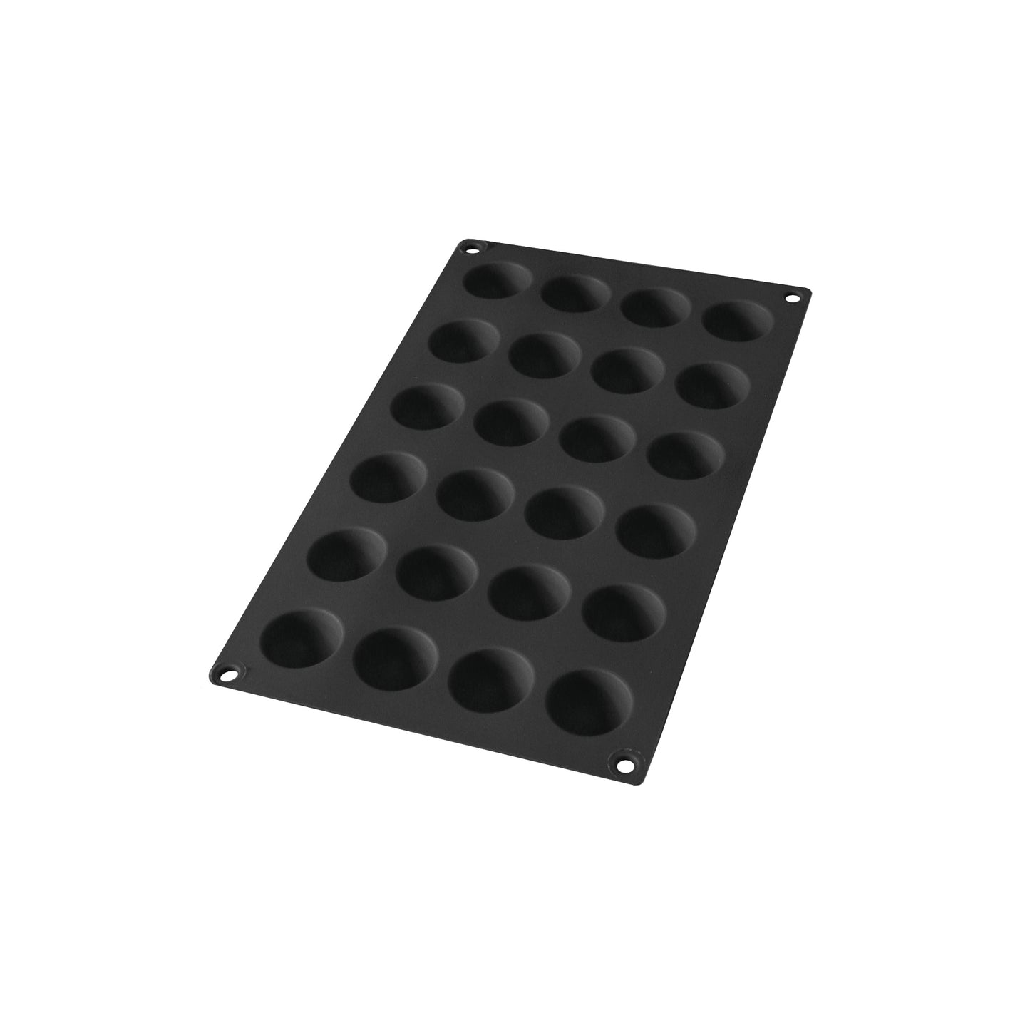 Silicone Semi-Sphere Mould, 24 Hole - Black